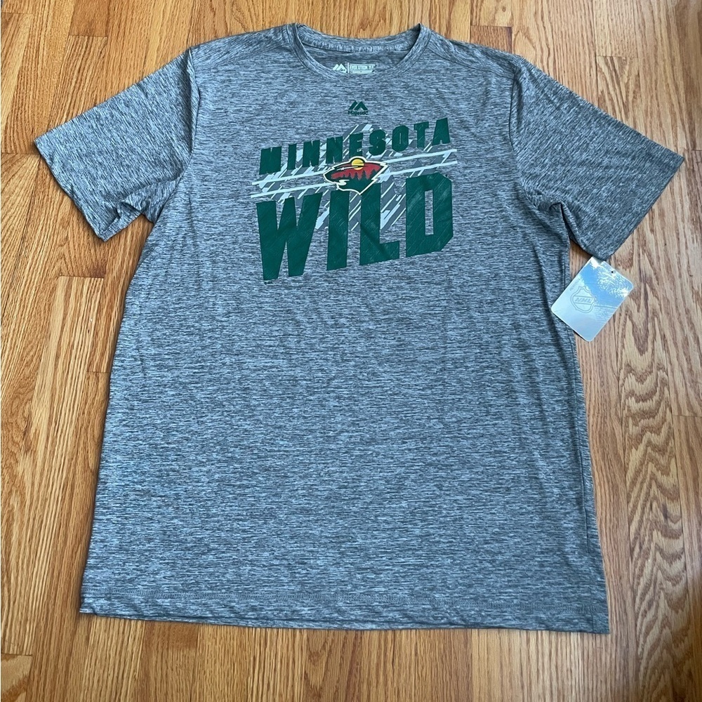 NWT! Majestic Minnesota Wild Performance Shirt